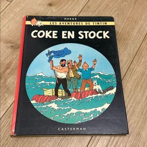 Tintin 'Coke en Stock' Hardcover Book